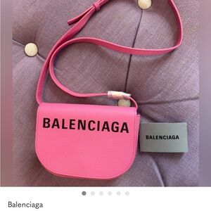 Balenciaga Bright Pink Crossbody Bag